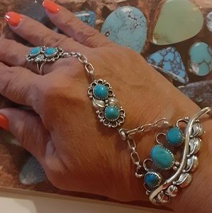 Old Pawn Sterling Silver Slave Bracelet